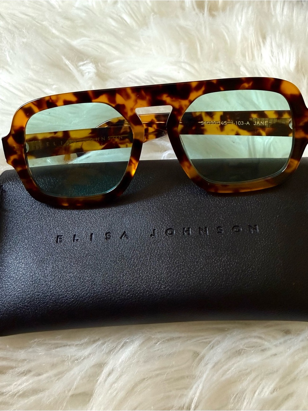 Elisa Johnson Tortoiseshell Sunglasses - Brown Tortoise Frame